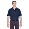 UltraClub Men's Navy Classic Pique Polo with Pocket