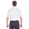 UltraClub Men's White Classic Pique Polo with Pocket