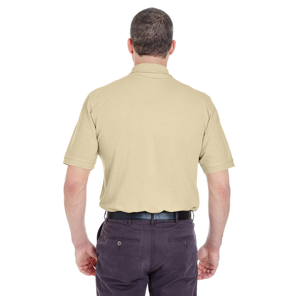 UltraClub Men's Putty Classic Pique Polo