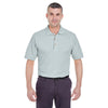 UltraClub Men's Silver Classic Pique Polo