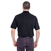 UltraClub Men's Black Tall Classic Pique Polo