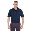 UltraClub Men's Navy Tall Classic Pique Polo