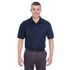 UltraClub Men's Navy Tall Whisper Pique Polo