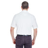 UltraClub Men's White Tall Whisper Pique Polo