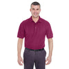 UltraClub Men's Wine Tall Whisper Pique Polo