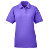 UltraClub Women's Purple Whisper Pique Polo