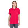 UltraClub Women's Red Whisper Pique Polo