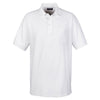 UltraClub Men's White Whisper Pique Polo with Pocket