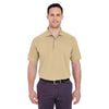 UltraClub Men's Khaki Basic Pique Polo