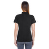 UltraClub Women's Black Basic Pique Polo