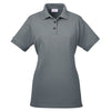 UltraClub Women's Charcoal Basic Pique Polo