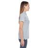 UltraClub Women's Heather Grey Basic Pique Polo