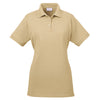 UltraClub Women's Khaki Basic Pique Polo