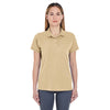 UltraClub Women's Khaki Basic Pique Polo