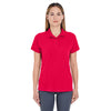 UltraClub Women's Red Basic Pique Polo