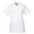 UltraClub Women's White Basic Pique Polo