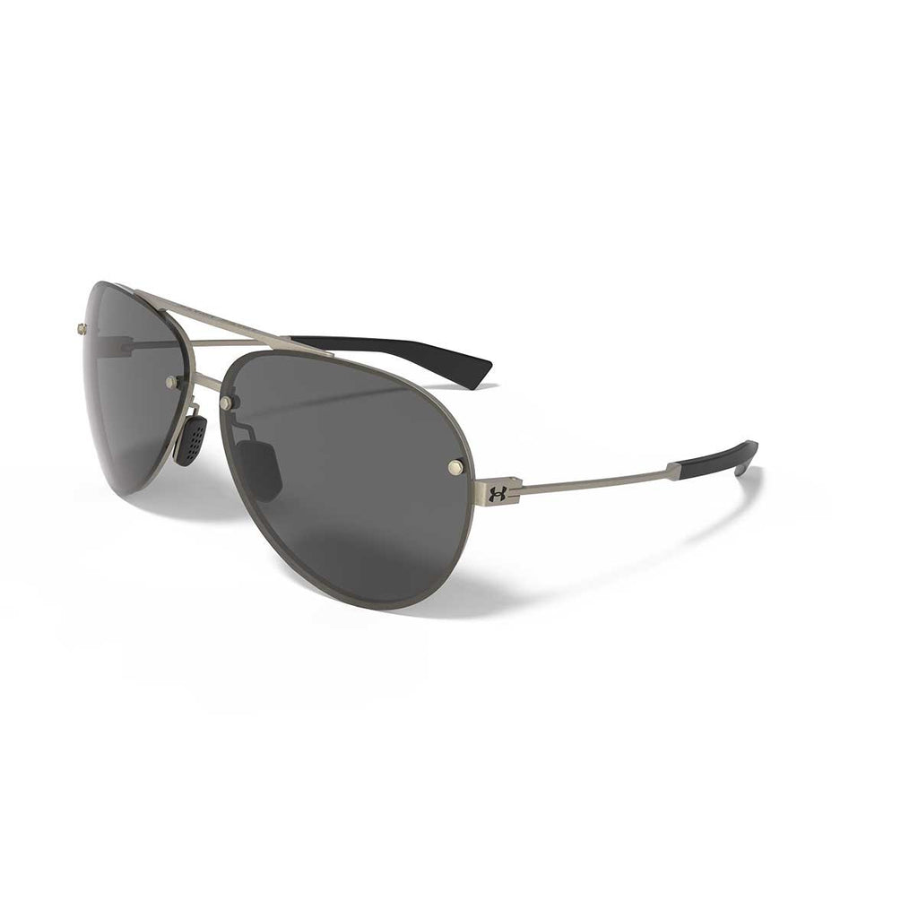 Under Armour Satin Gunmetal UA Doubledown With Grey Lens