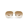 Under Armour Shiny Gold UA Doubledown With Brown Gradient Lens