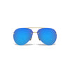 Under Armour Shiny Gold UA Doubledown With Blue Mirror Lens