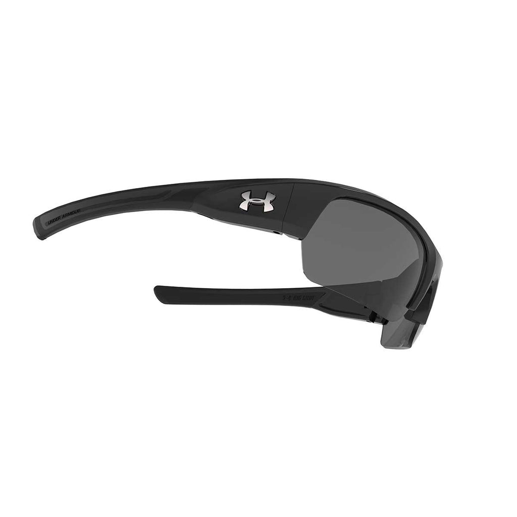 Under Armour Shiny Black UA Big Shot With Grey Lens