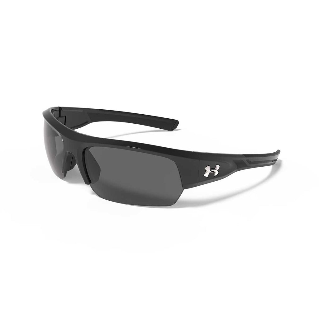 Under Armour Shiny Black UA Big Shot With Grey Lens