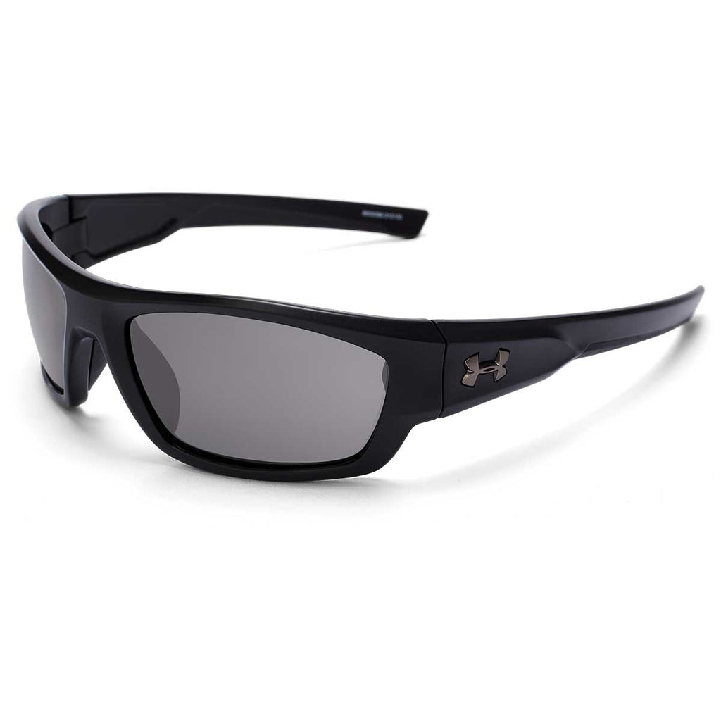 Under Armour Satin Black UA Force With Grey Lens