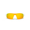 Under Armour Satin White UA Rival With Orange Mirror Lens