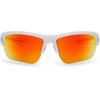 Under Armour Shiny White UA Octane With Orange Mirror Lens