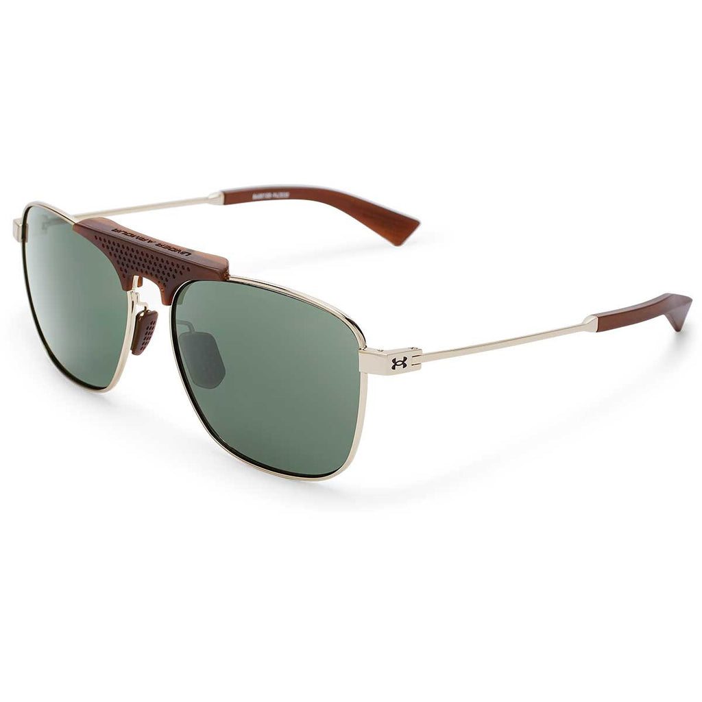 Under Armour Shiny Gold UA Rally With Green Lens