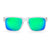 Under Armour Shiny Frosted Clear UA Assist With Green/Grey Mirror Lens