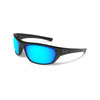 Under Armour Satin Black UA Powerbrake With Grey/Blue Mirror Lens