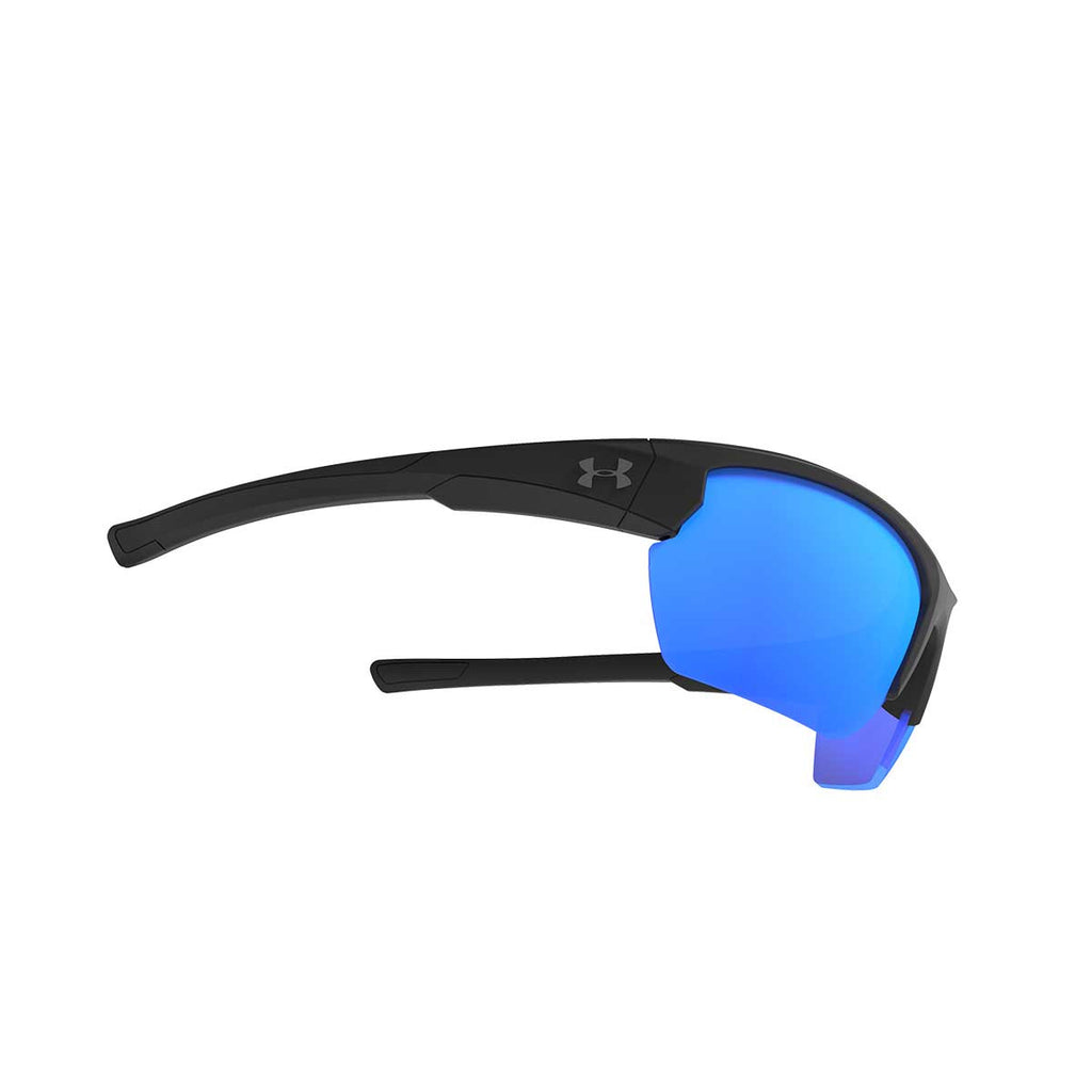 Under Armour Satin Balck UA Propel With Blue Mirror Lens