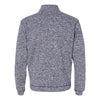 J. America Men's Navy Fleck Cosmic Fleece Quarter-Zip Pullover Sweatshirt