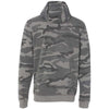 Burnside Men's Black Camo Camo Hooded Full-Zip Sweatshirt