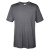 UltraClub Men's Black Heather Cool & Dry Heathered Performance T-Shirt