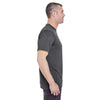 UltraClub Men's Black Heather Cool & Dry Heathered Performance T-Shirt