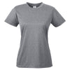 UltraClub Women's Charcoal Heather Cool & Dry Heathered Performance T-Shirt