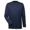 UltraClub Men's Navy Cool & Dry Performance Long-Sleeve Top