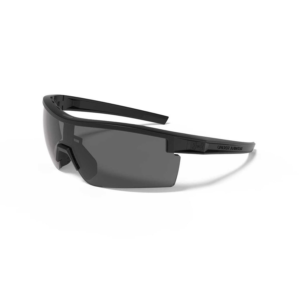 Under Armour Satin Black UA Freedom With Grey/Yellow & Clear Lens