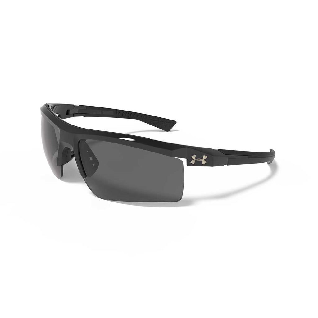 Under Armour Shiny Black UA Core 2.0 Storm Polarized With Grey Lens