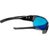 Under Armour Shiny Black UA Big Shot Storm Polarized With Grey/Blue Mirror Lens