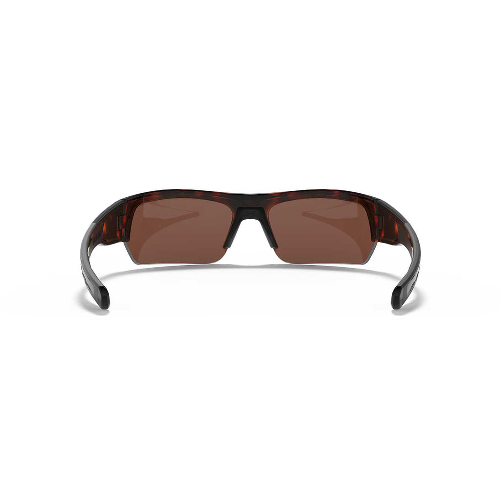 Under Armour Shiny Crystal Tortoise UA Big Shot Storm Polarized With Brown/Green Mirror Lens