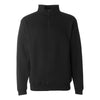 J. America Men's Black Heavyweight Quarter-Zip Fleece Sweatshirt