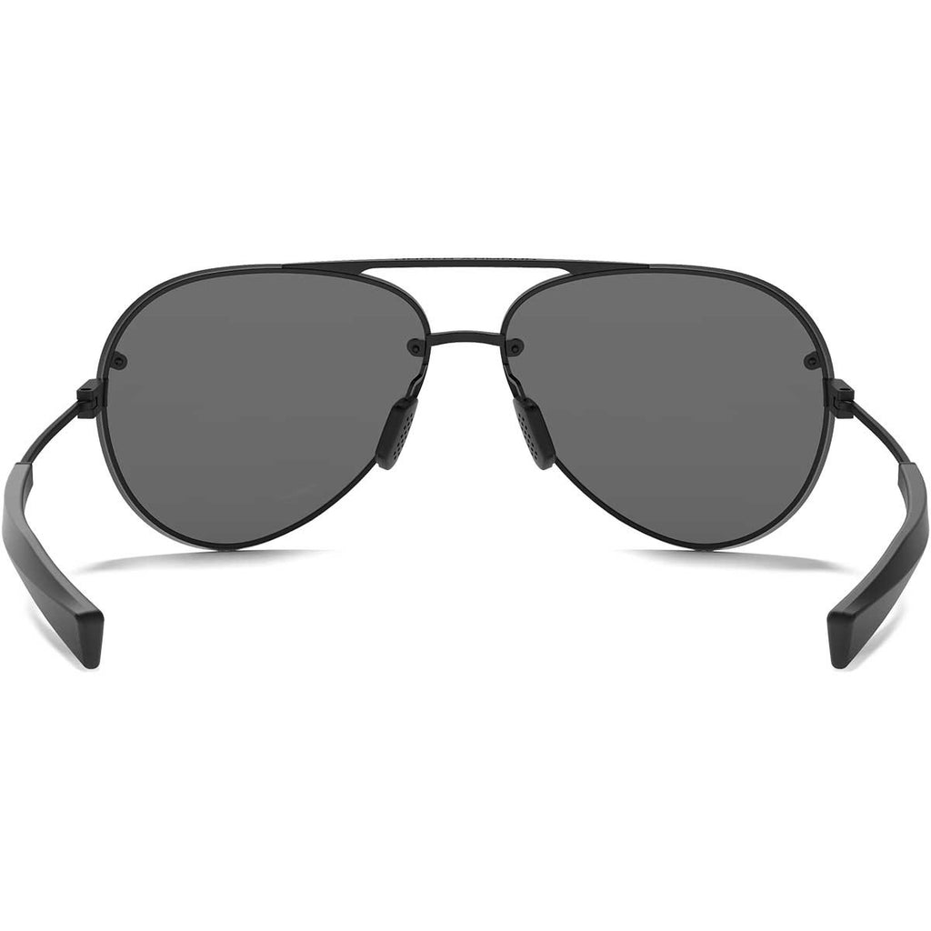 Under Armour Satin Black UA Doubledown Storm Polarized With Grey Lens