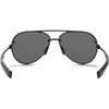 Under Armour Satin Black UA Doubledown Storm Polarized With Grey Lens