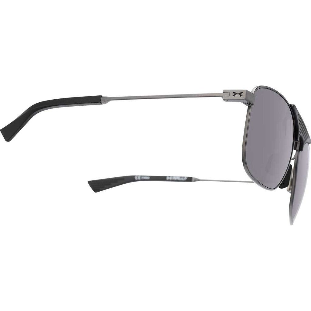 Under Armour Satin Gunmetal UA Rally Storm Polarized With Grey Lens