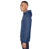 J. America Men's Navy Melange Fleece Hooded Pullover Sweatshirt