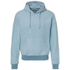 J. America Men's Chambray Heather Flip Side Fleece Hooded Pullover