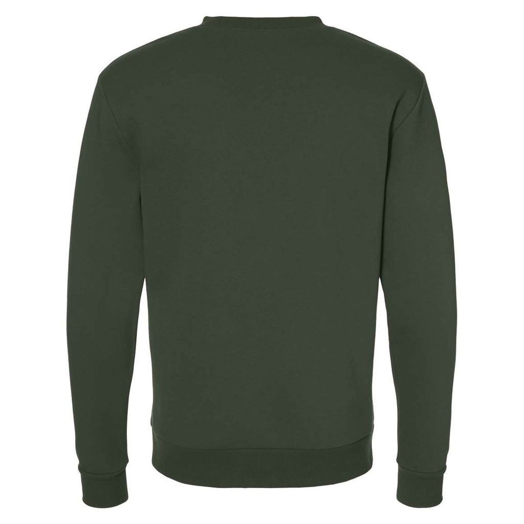 Alternative Apparel Men's Varsity Green Eco-Cozy Fleece Sweatshirt