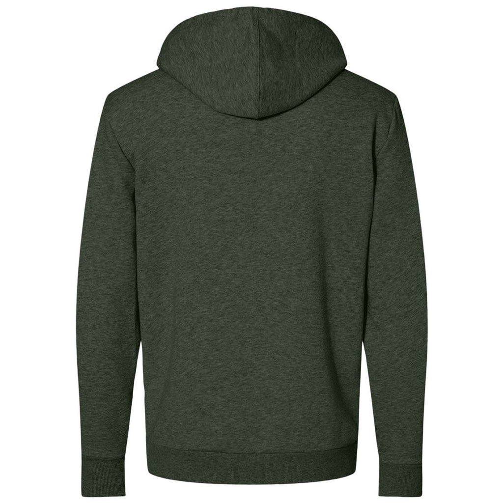 Alternative Apparel Men's Varsity Green Eco-Cozy Fleece Zip Hoodie